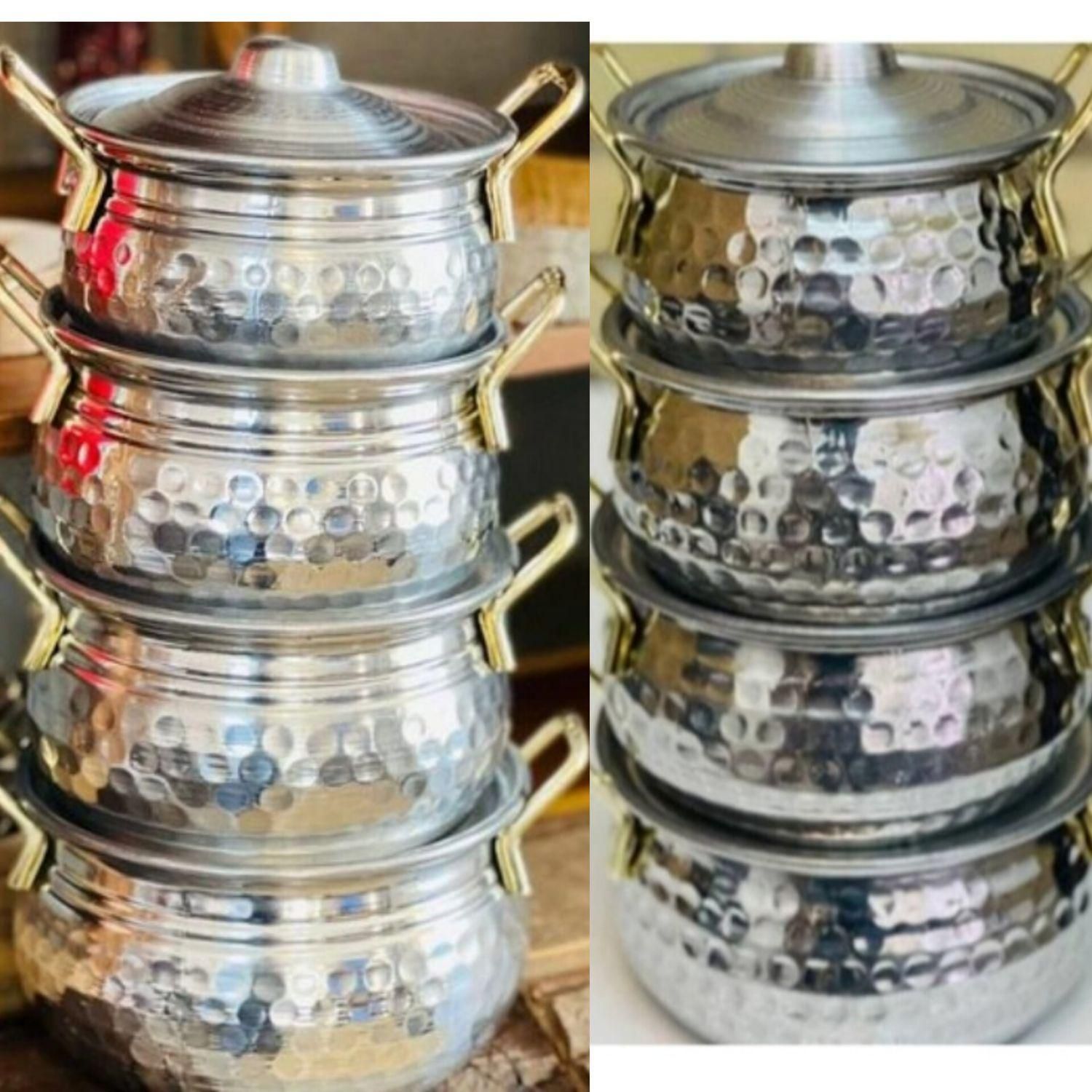 ست قابلمه 4تایی دسته طلای روحی در کرج