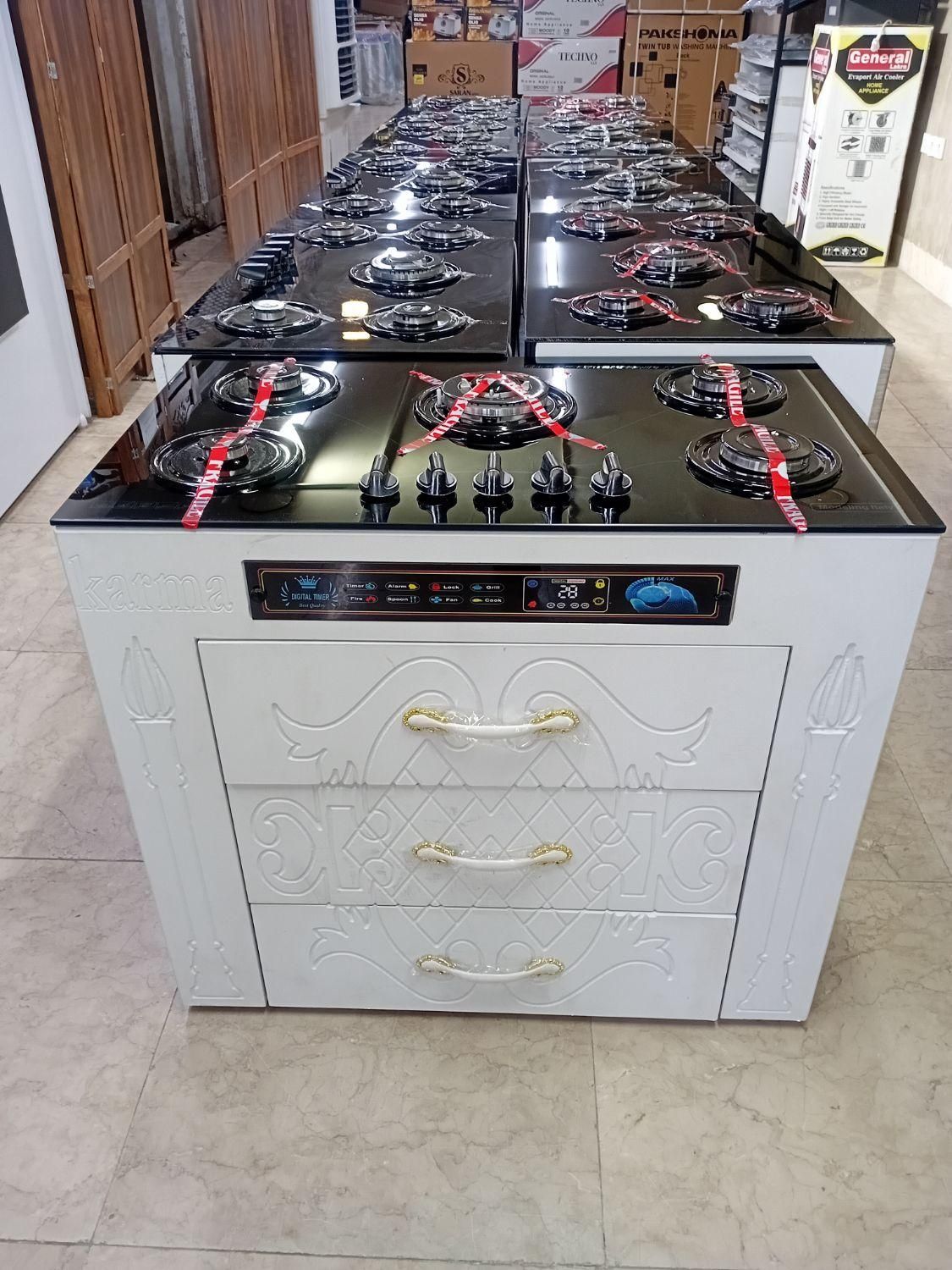 اجاق گاز ام دی اف شیشه سکوریتی جنرال