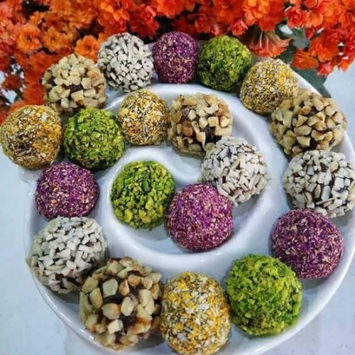 توپک خرمایی مغزدار