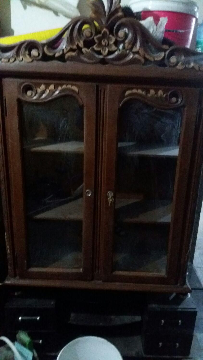 بوفه منبت کاری قدیمی چوب عالی