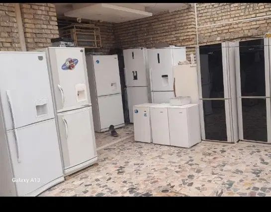 یخچال ویترینی صندوقی ایستاده خراب۲۴ ساعته سوخته