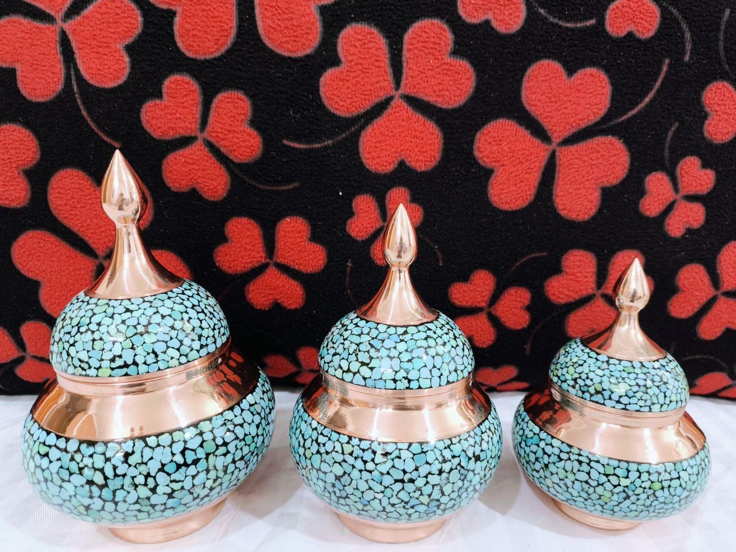 قندان مس فیروزه کوب