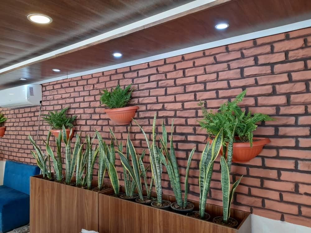 دیوارپوش کامپوزیت فایبردیوار پوش طرح اجرسنگ چوب