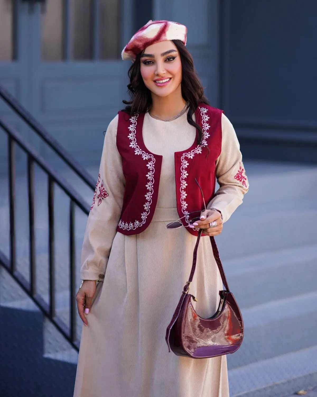 ست مخمل کت و سارافون مجلسی
