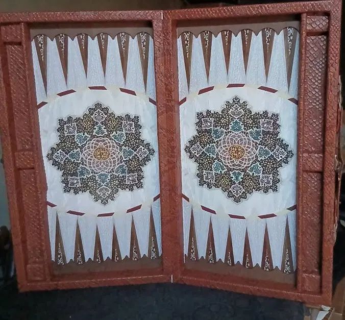 تولیدی تخته نرد تخته نرد چرم پوست ماری اعلا ۱۶۵۰