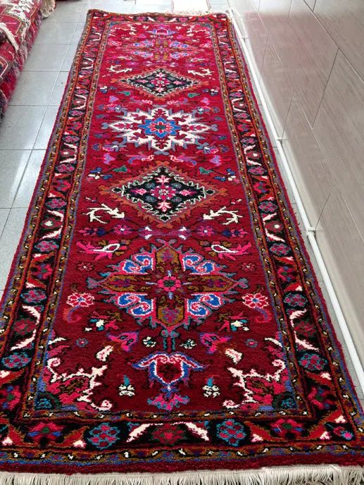 فرش دستبافت کناره بارماخ توخوش ۱۱۰ در ۳ متر