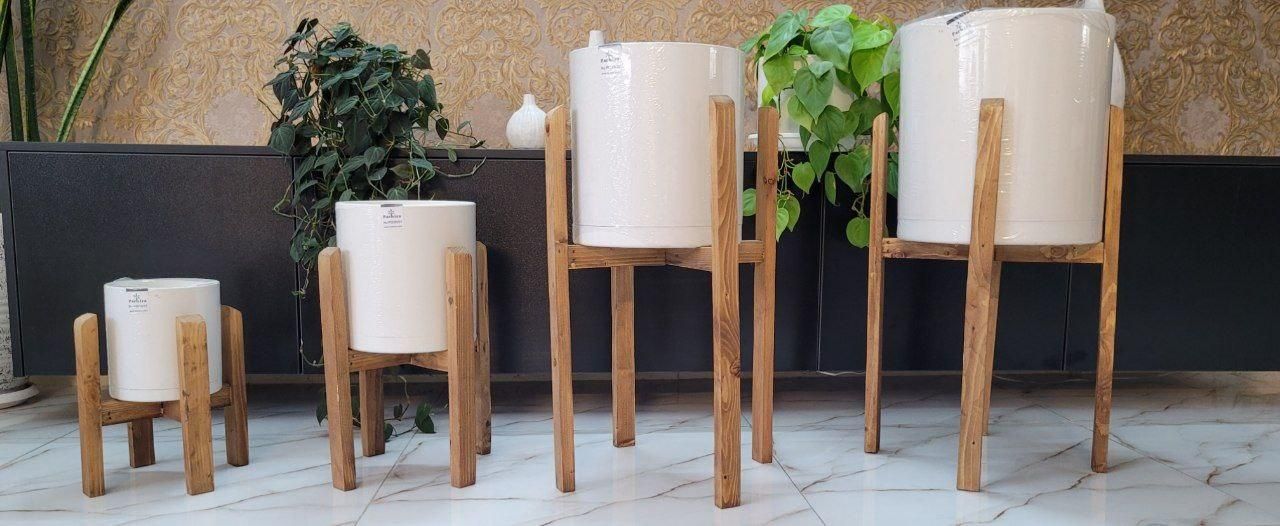 ** گلدان پلیمری نشکن با طراحی خاص **