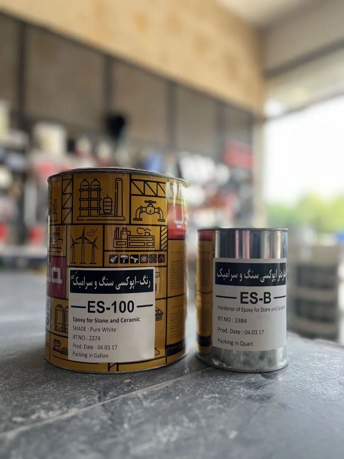 رنگ سرامیکی کاشی