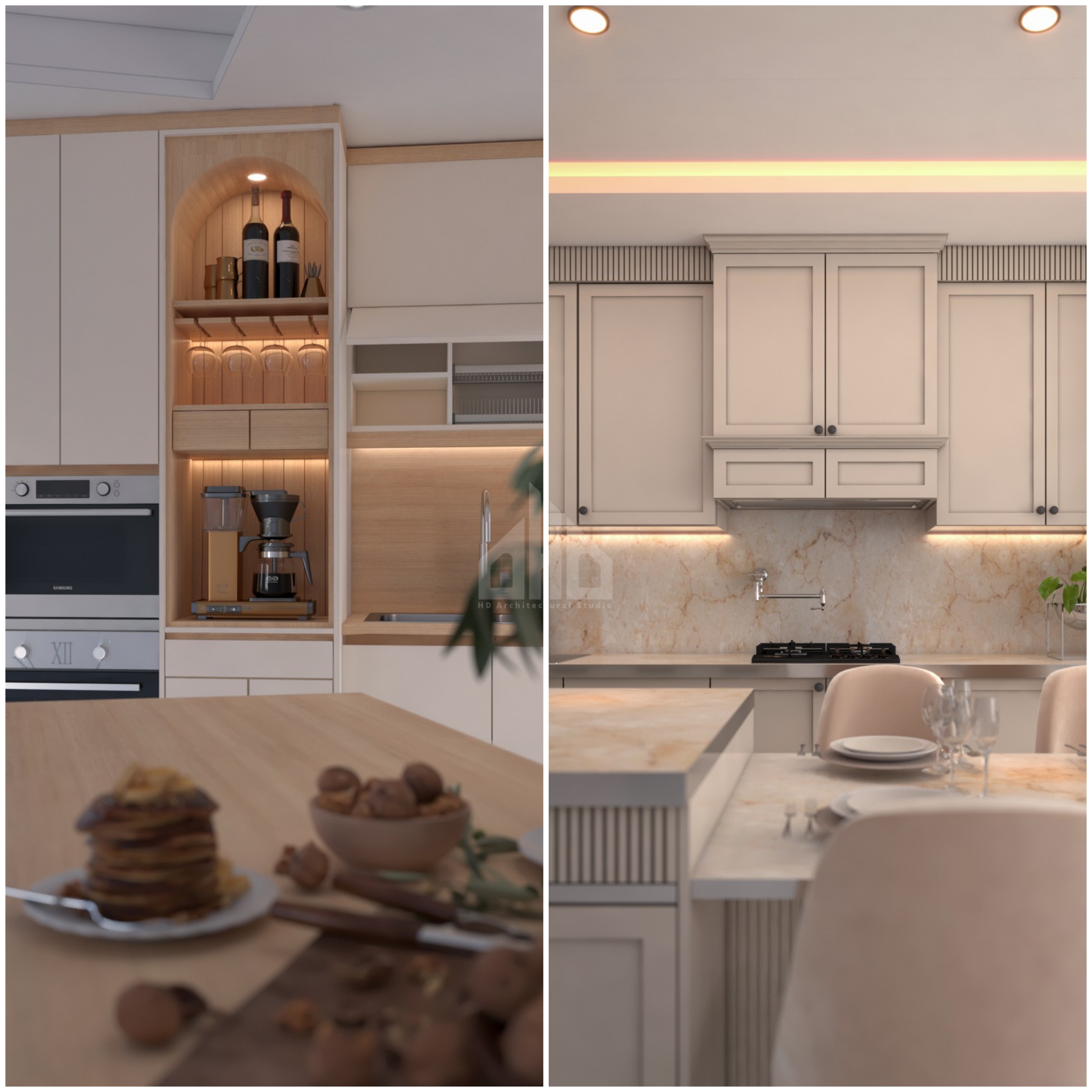 طراحی 3D کابینت و کلوزت
