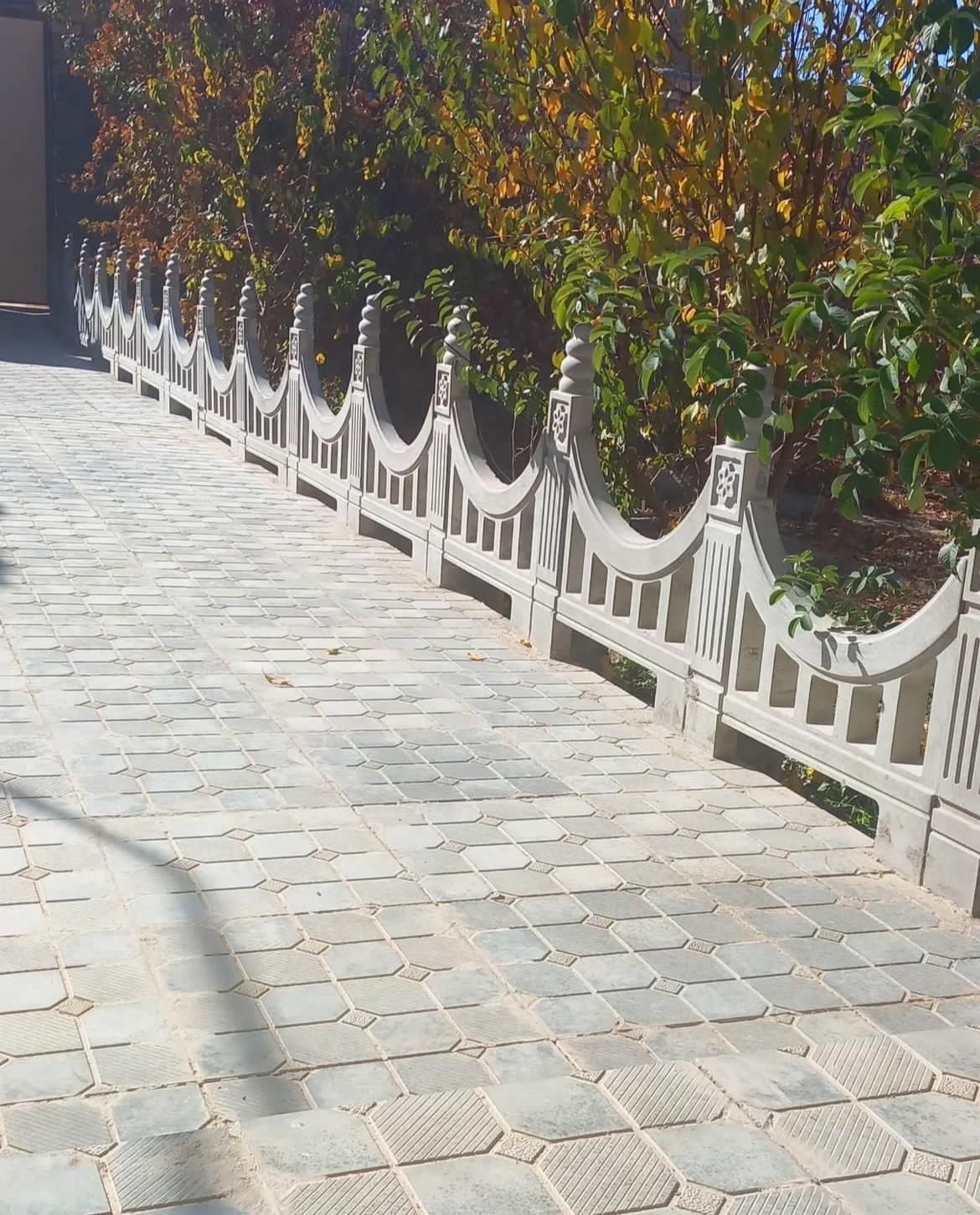 جدول نرده باغچه رودیواری حصار در رشت
