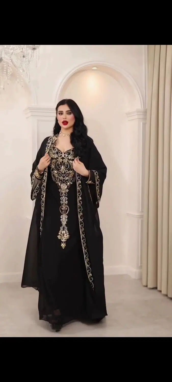 ماکسی عربی وارداتی خاص عبا مانتو مجلسی