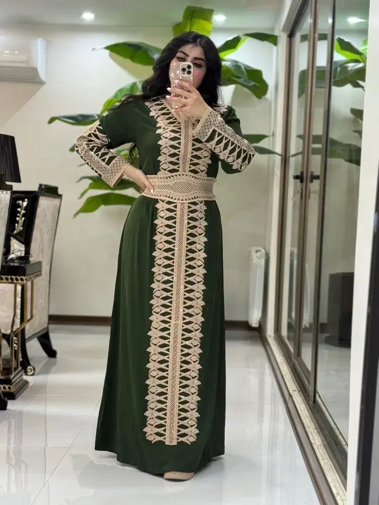 ماکسی نخی مدل مغربی ماکسی کیفیت خارجی