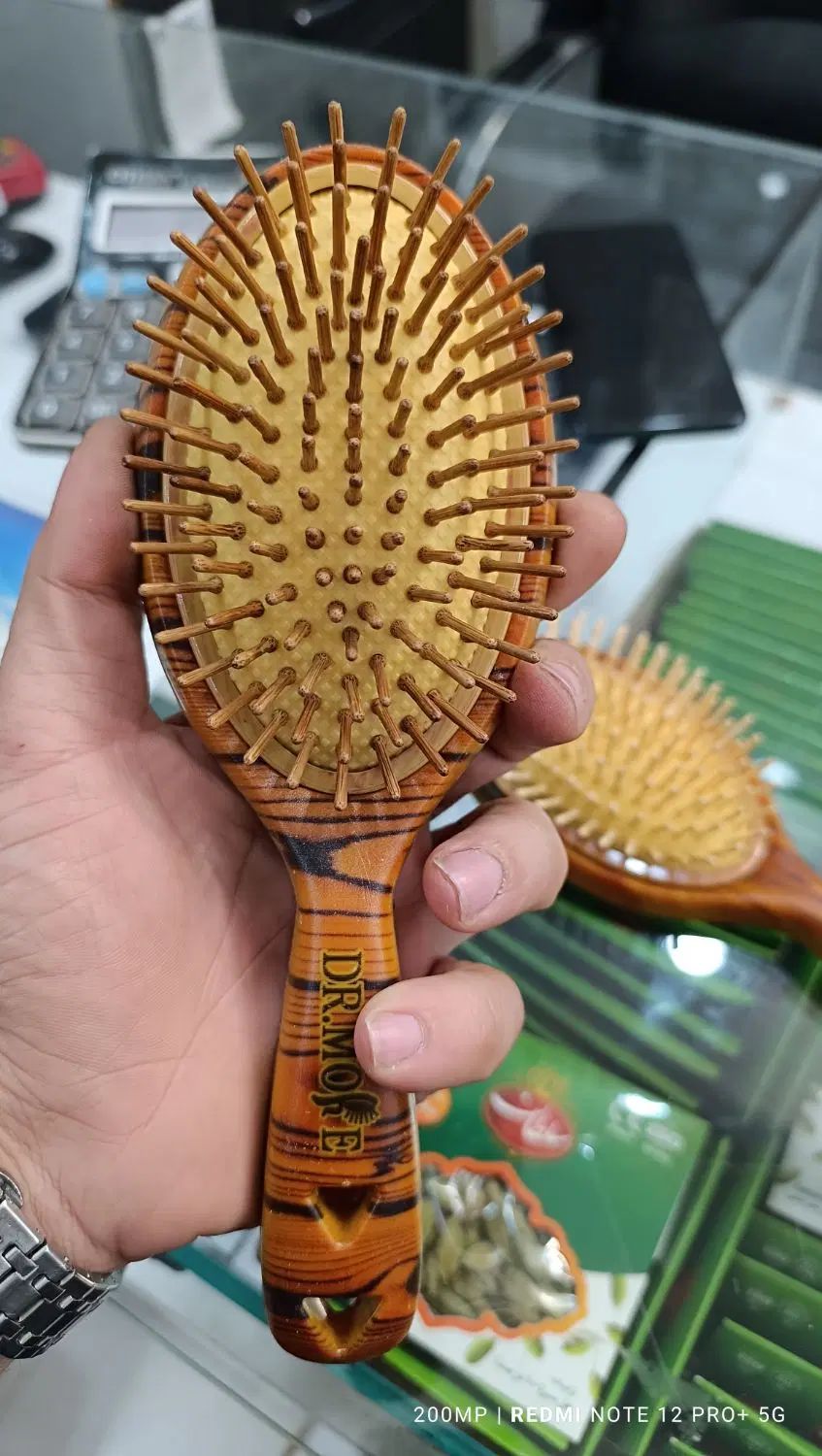 برس چوبی بامبو اصل مناسب همه مو