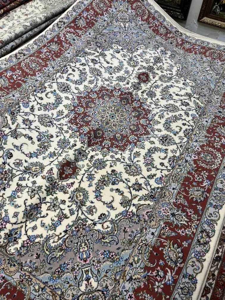 جفت 6 متری کاشان پشم ریز گل اعلا اقساط بدون سود