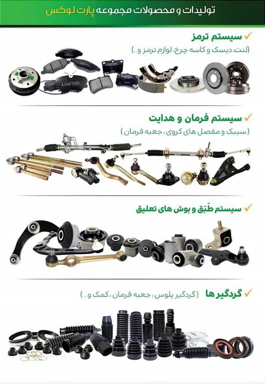 لوازم یدکی ایمن یدک مرجع تخصصی جلوبندی و...