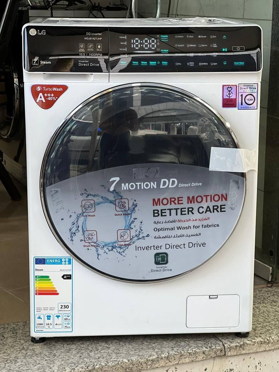 لباسشویی الجی بخارشور دار WDJ9142TJHP