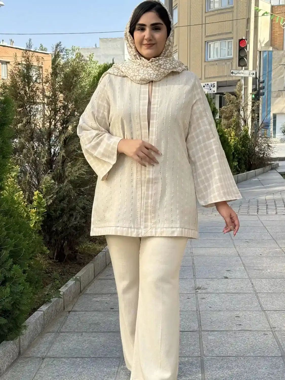 مانتو سایزبزرگ لینن