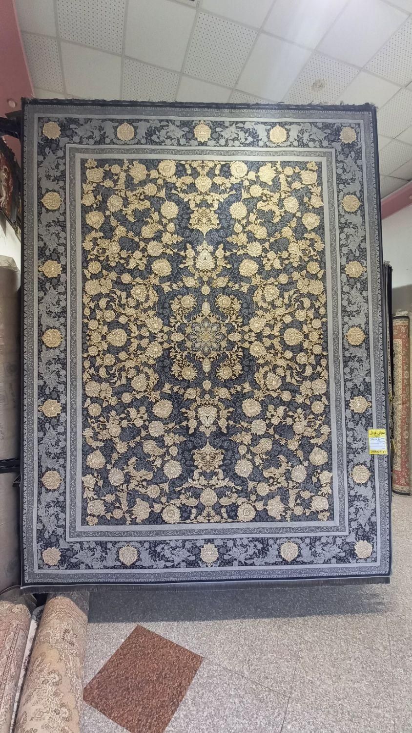 فرش۷۰۰طوسی گل برجسته طلاکوب(سرای فرش محمدی)