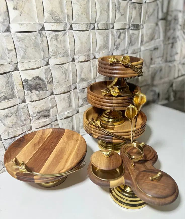 ست پذیرایی لیلیوم چوب گردو