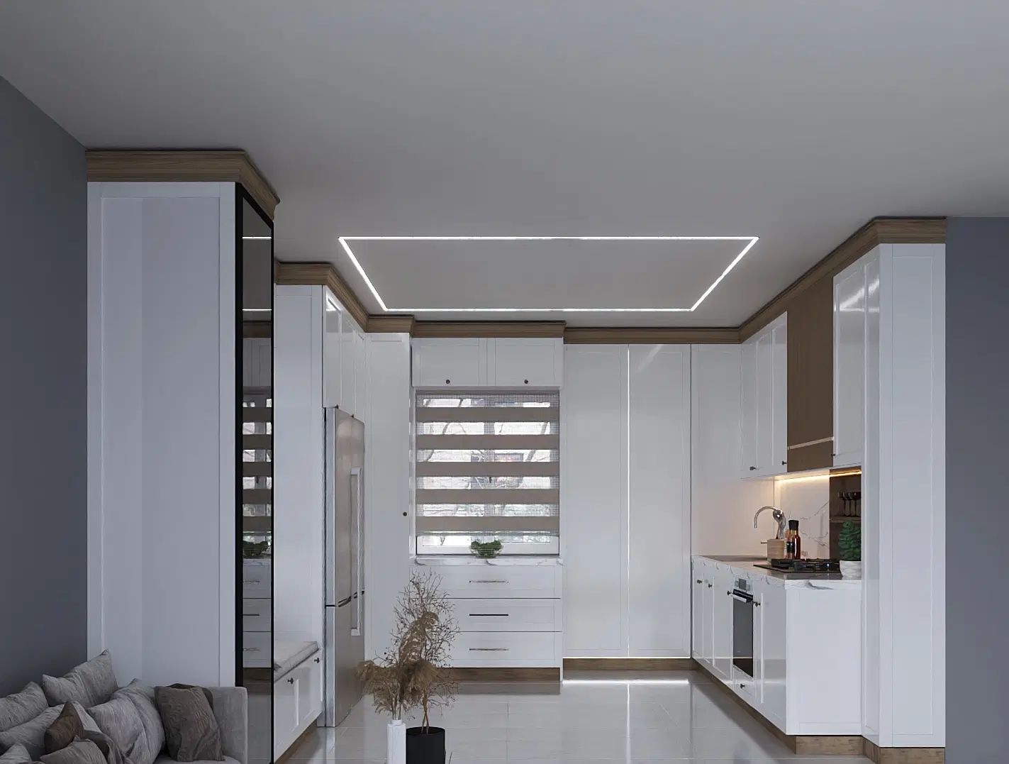 طراحی و ساخت کابینت تیویوال با شرایط پرداخت۱۰۰٪