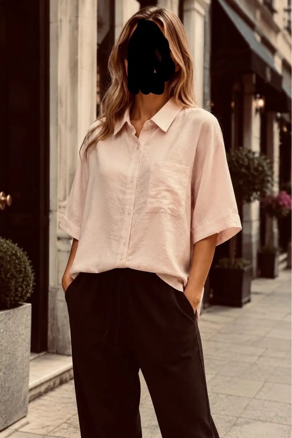 بوتیک آبان . شومیز باکسی تمام نخی
