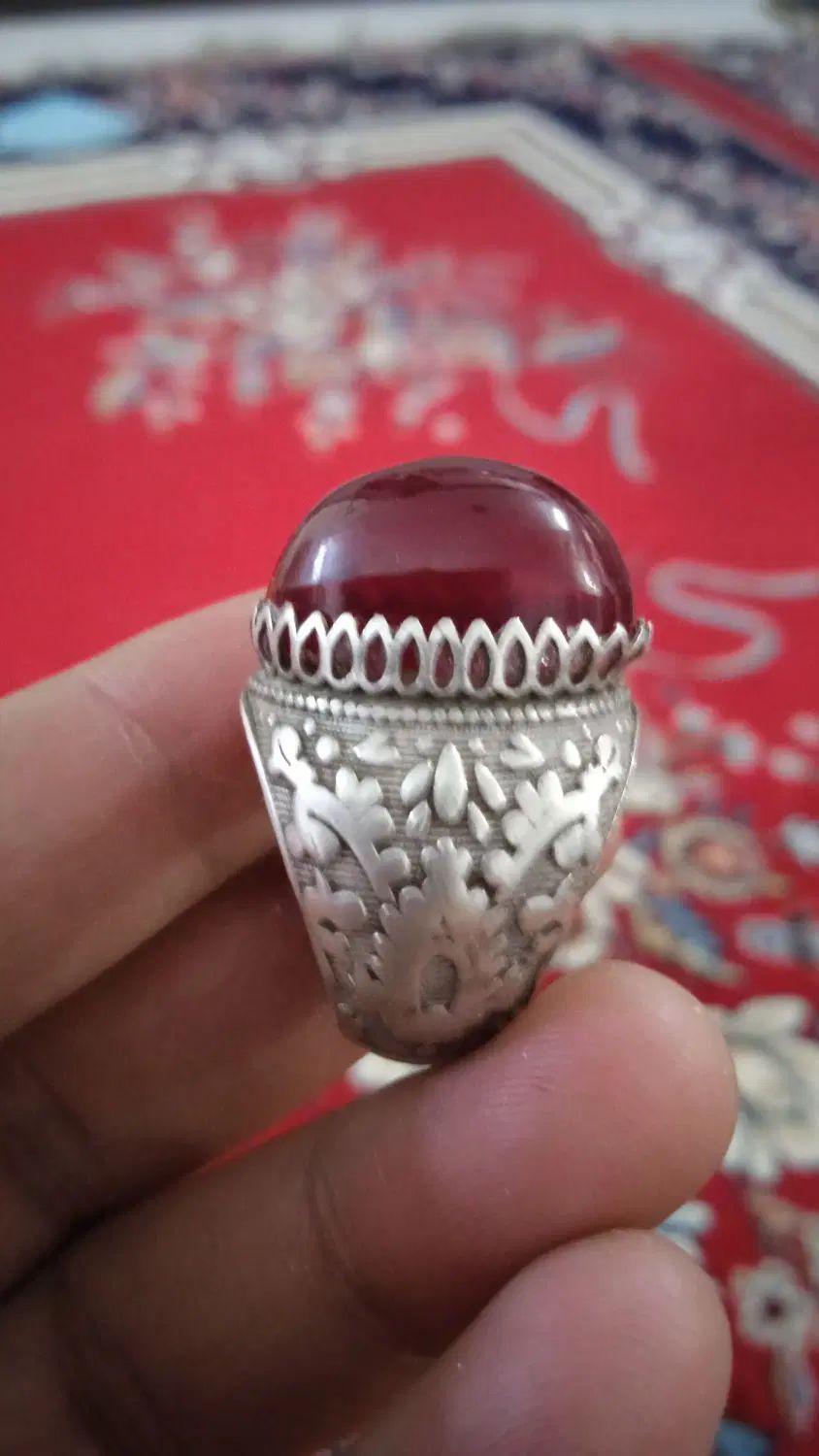 انگشتر فاخر نقره