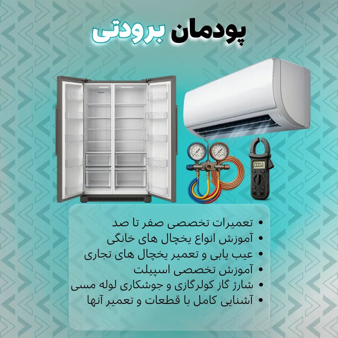 دوره آموزش اسپیلت و تعمیر سیستم برودتی + مدرک فنی در شیراز