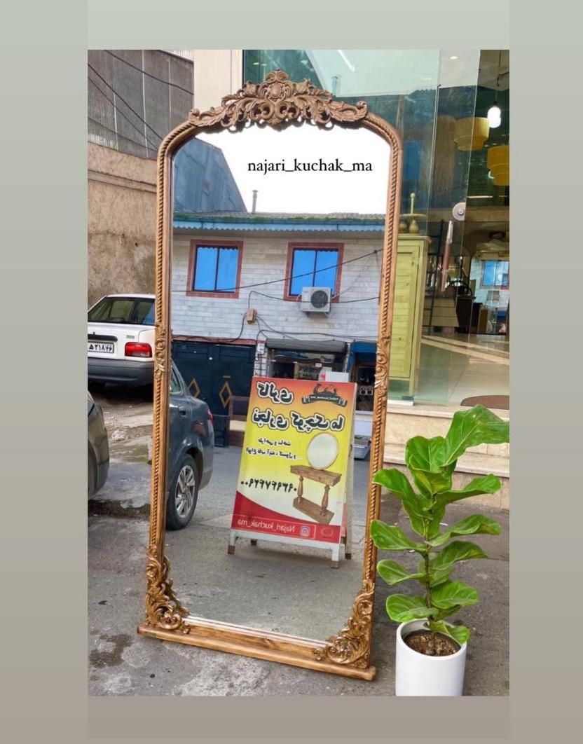 آینه ی طرح منبت سایز بزرگ