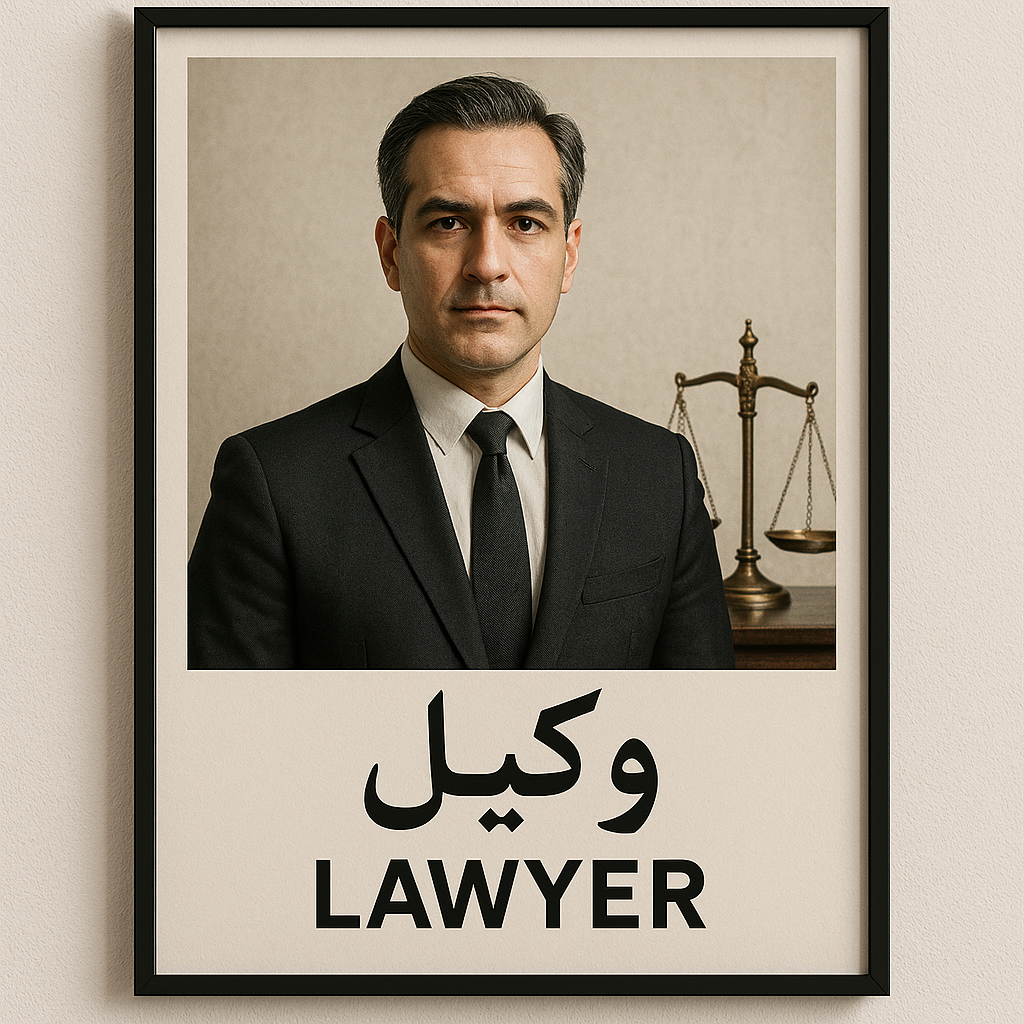 وکیل پایه یک دادگستری با بیست سال سابقه وکالت