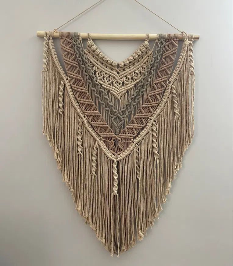 دیوارکوب مکرومه بافی