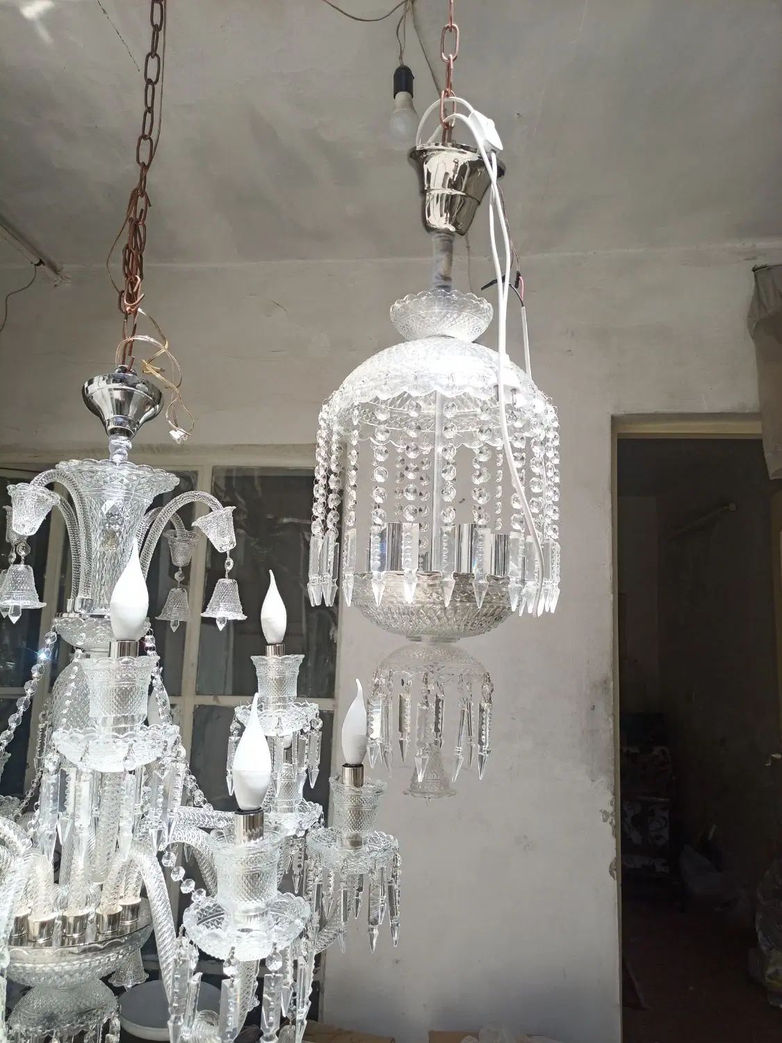 لوستر آویز باکارات ۵ شعله