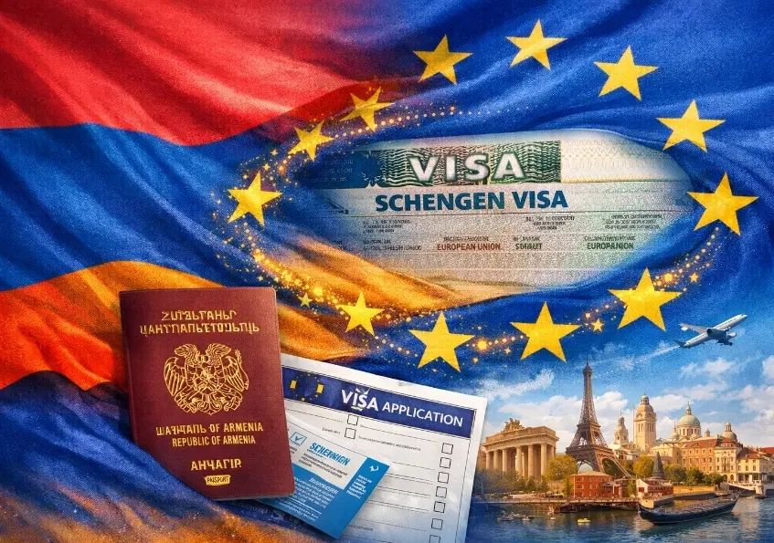 اخذ فوری ویزای شینگن از طریق اقامت ارمنستان و عمان