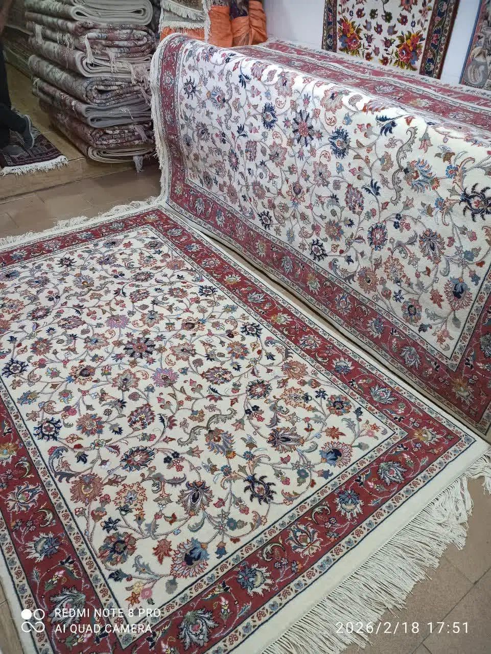 جفت 6 متری دستباف طرح افشان در مشهد