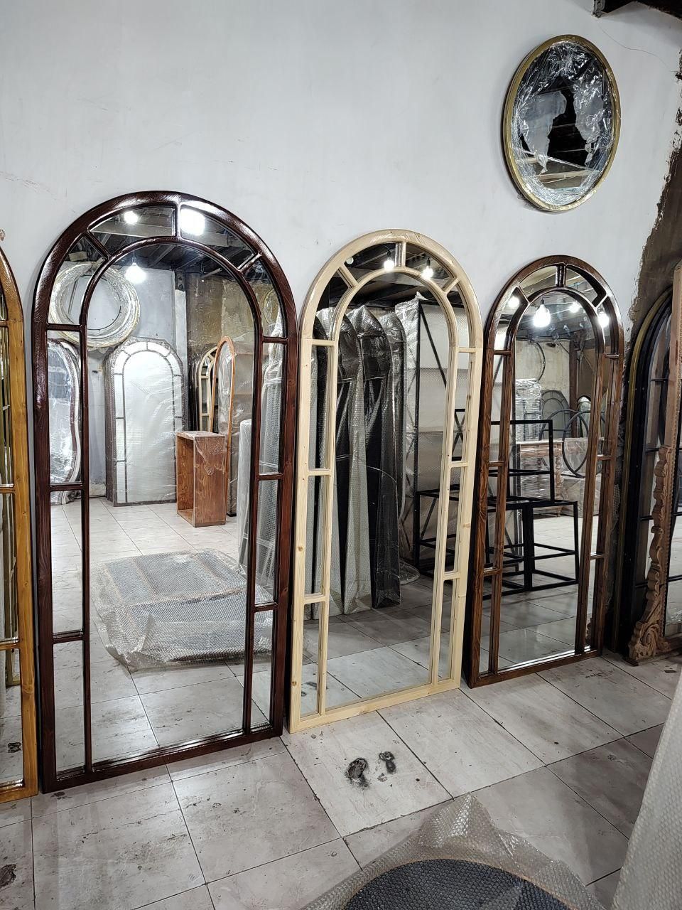 آینه قدی پنجره ای چوبی (عمده همکاری)