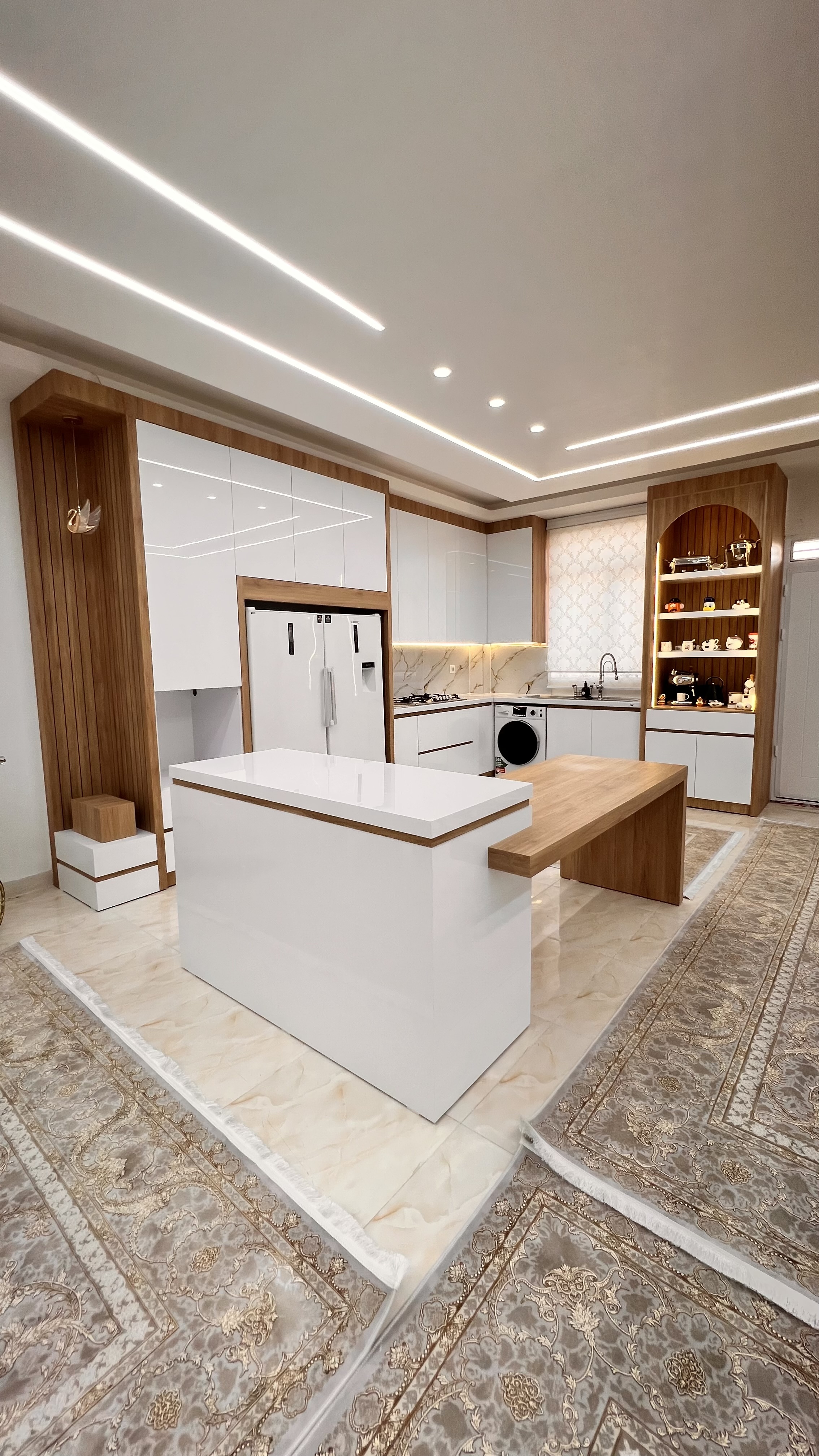 کابینت طرح مدرن تک پله