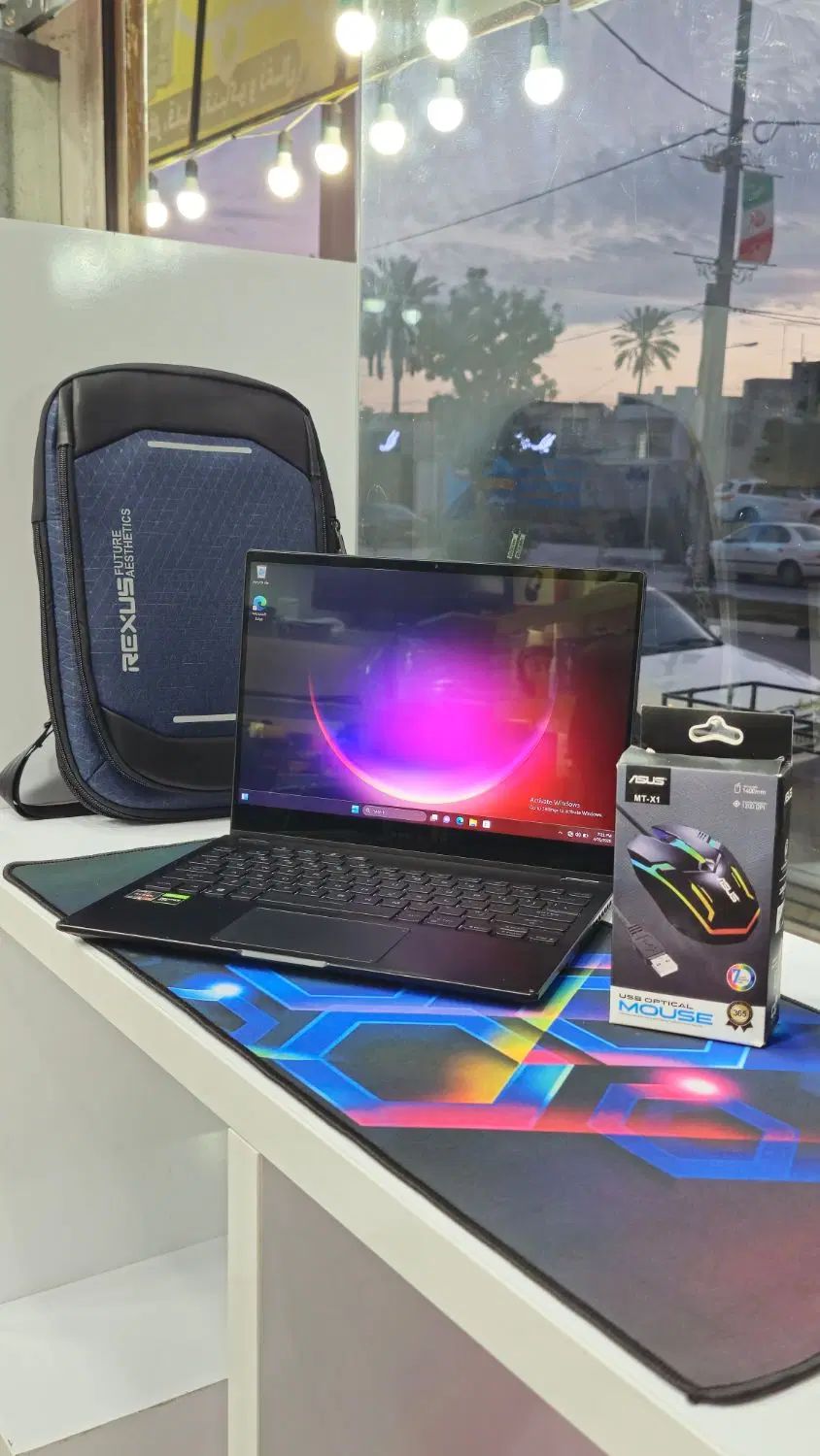 لپتاپ گیمینگ asus rog سبک لمسی باکلاس . اقساطم هست