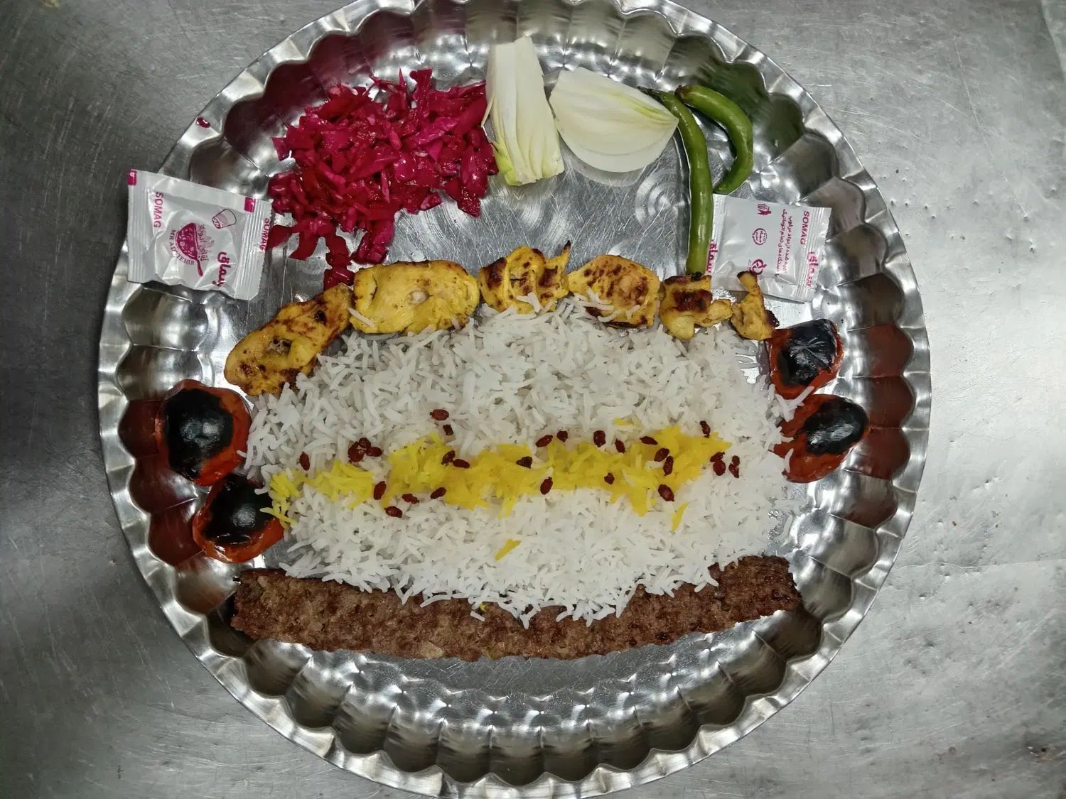 سینی دو نفره کباب و جوجه 249