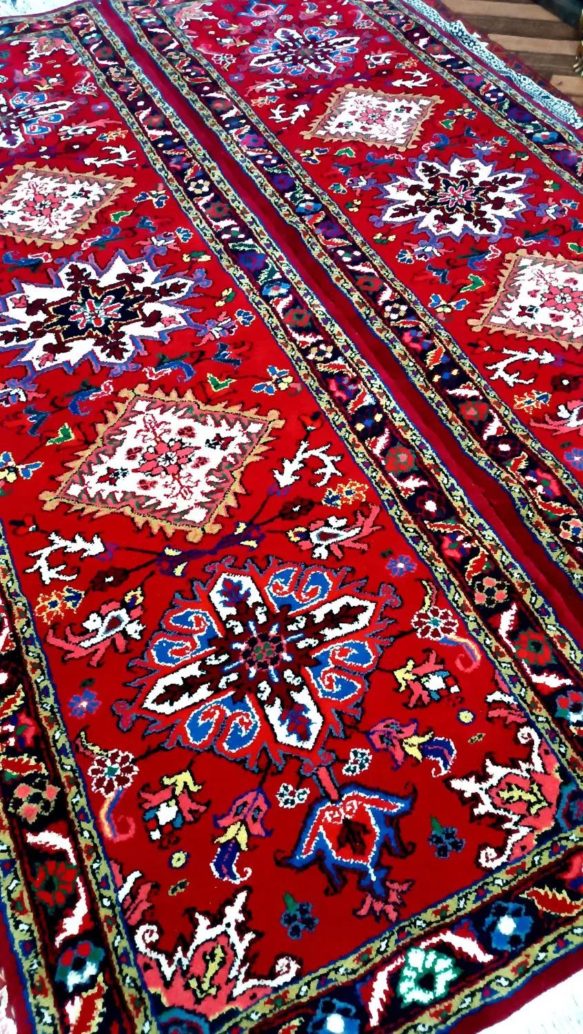 یک جفت فرش دستبافت کناره هریس اصل ۱۰۲ در ۳۰۲