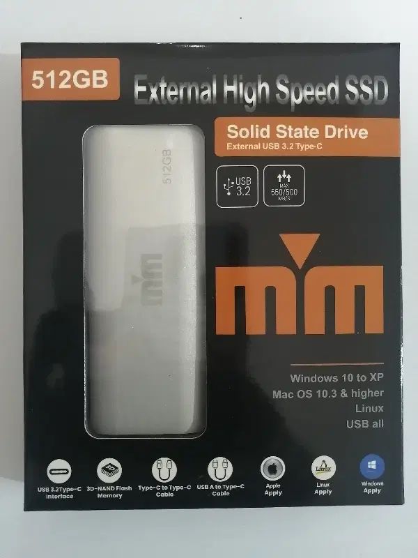 هارد SSD M.2 اکسترنال 512 گیگ در اورمیه