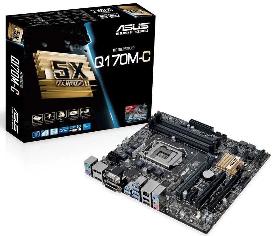 مادربرد ASUS Q170M-C نسل ۶ و ۷ در اورمیه