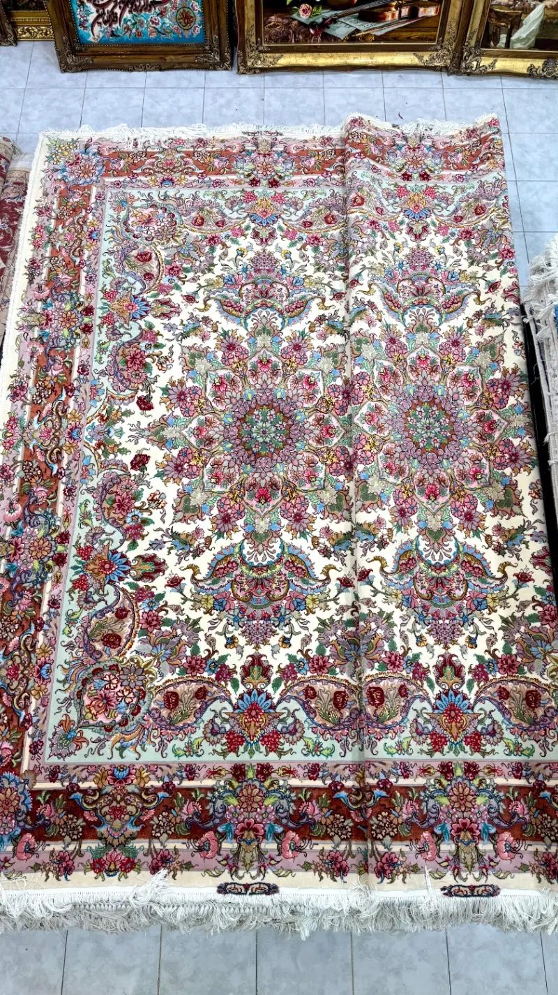 فرش خطیبی ابریشم جفت شش متری قسطی در تبریز