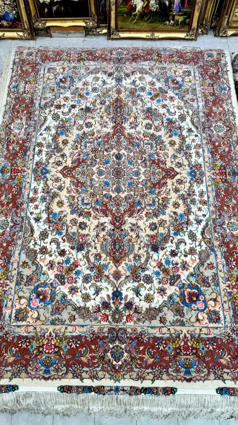 خطیبی گلدانی ۴۰ رج قسطی ابریشم در تبریز