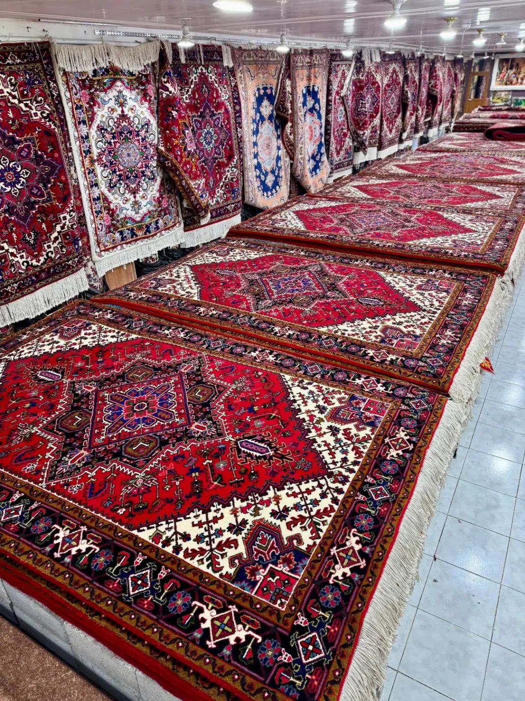 فروش فرش هریس جفت شش متری عین هم اقساطی در تبریز
