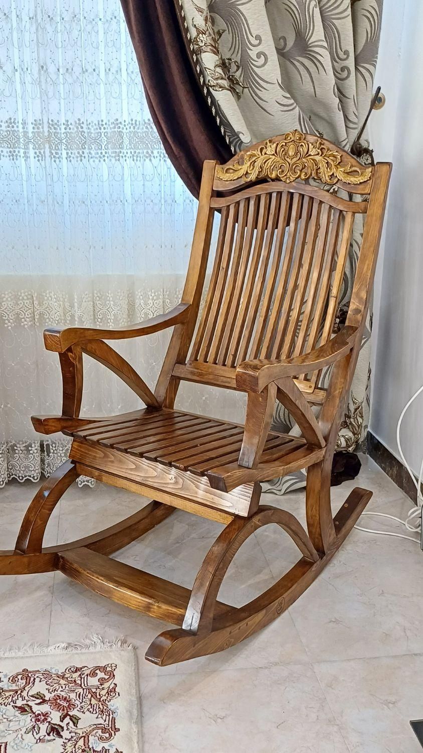 صندلی راک تمام چوب