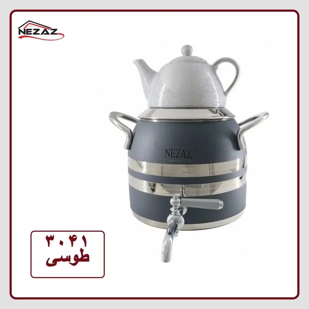 کتری قوری شیرداربرندنِزازکد3041کف چدن اصلی سنگین