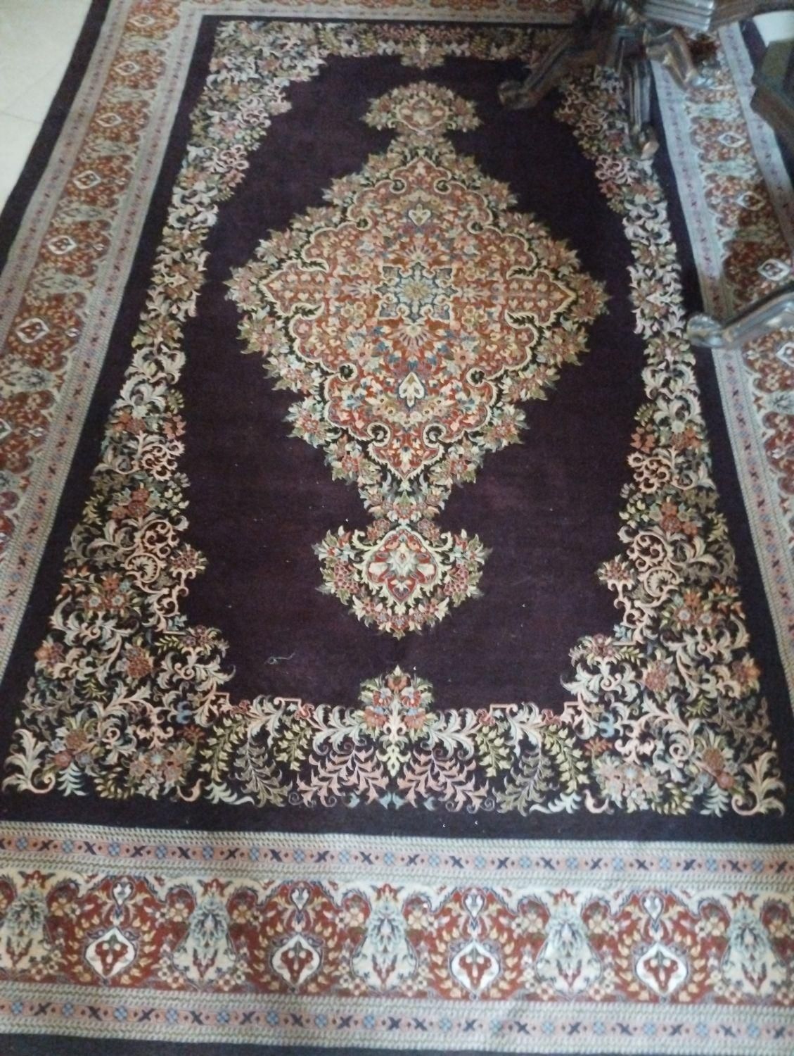 قالی دستباف کرک و ابریشم قم