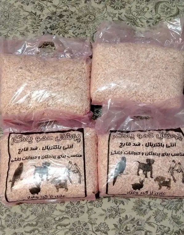 پوشال چوب بدون گرد مخصوص لونه پرنده و همستر
