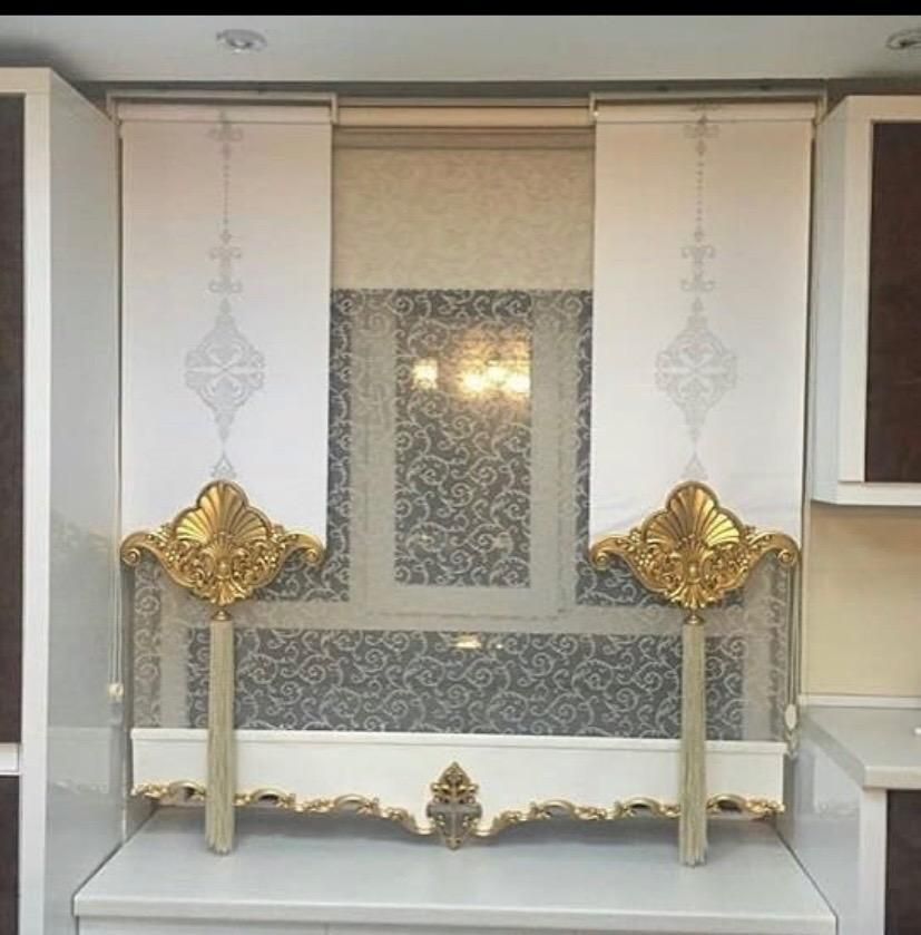 پرده سالنی با پنل کلاسیک
