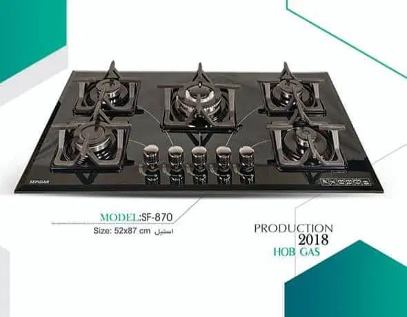 اجاق‌گاز شیشه ای