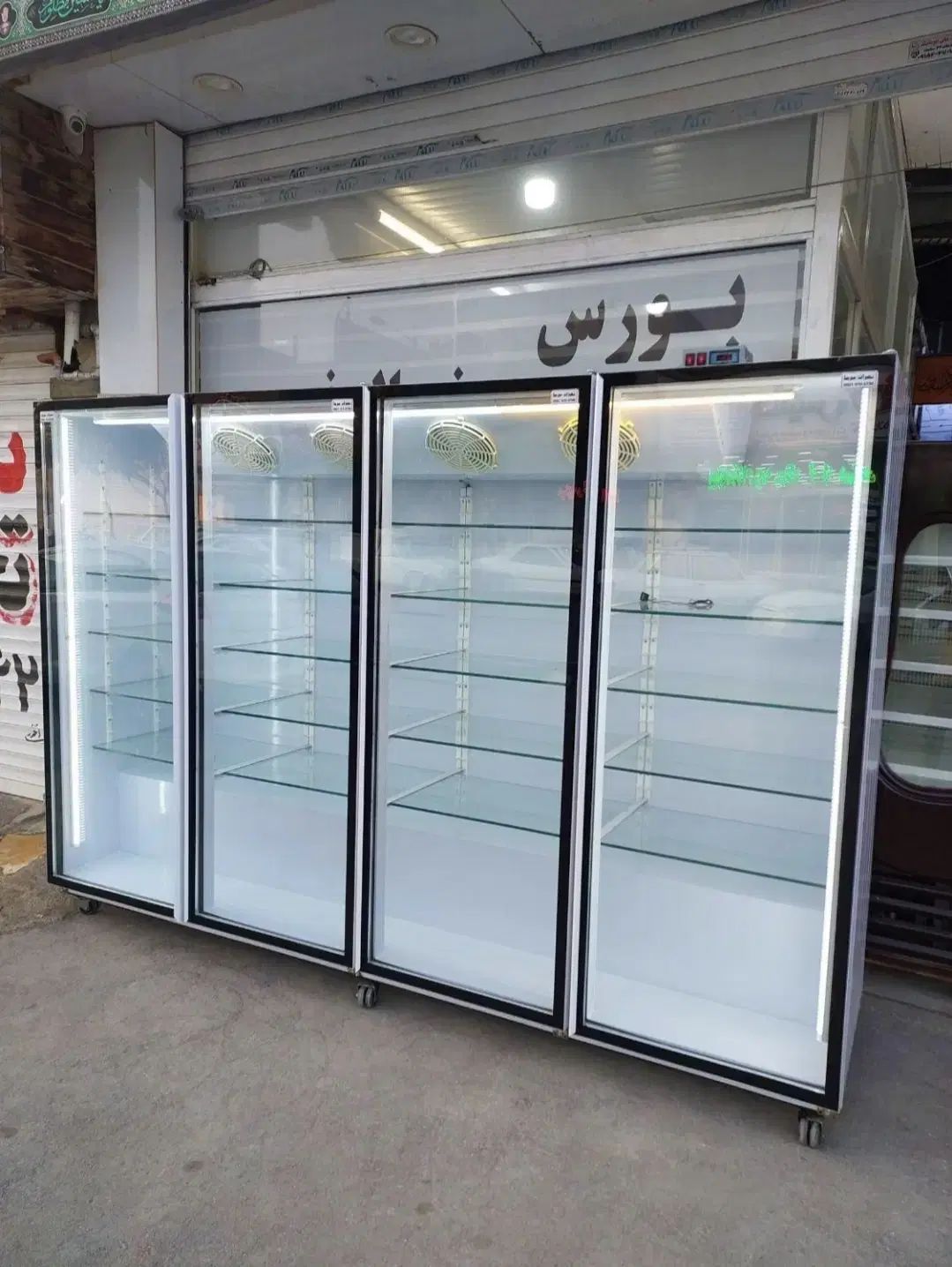 یخچال ویترینی (کد 52) طول 3 متری 4 درب تهران سرما